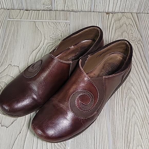 L' Artiste Spring Step Uno Slip On Brown Leather Shoes Womens Size 38 US 7.5-8 - Picture 9 of 13